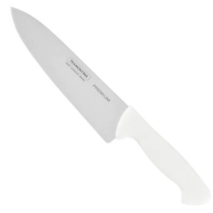 Faca Chef Inox Com Cabo Branco 10" Premium - Tramontina